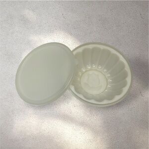 Vintage Tupperware Jel-N-Serve Gelatin Jello Mold Set White #616-5